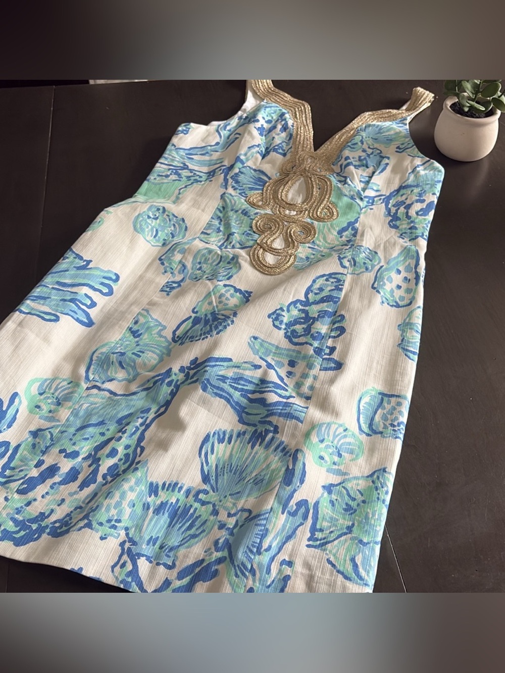 Lilly Pulitzer Emery Shift Dress in Barefoot Princess Resort White size 2
